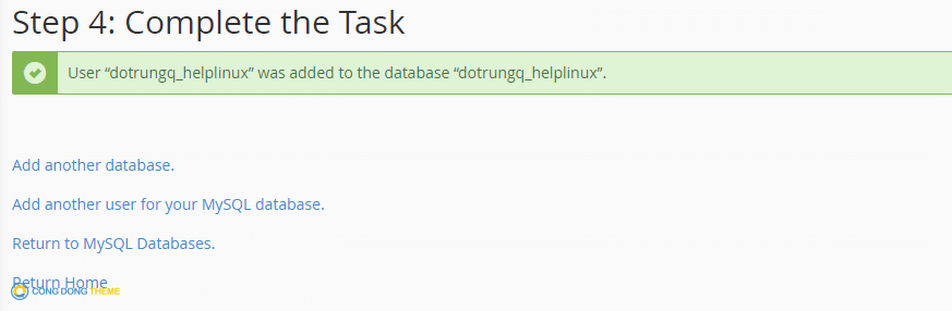 create-database-5-1 Cộng Đồng Theme