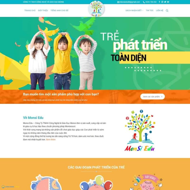 Thiết kế web bán đồ chơi, thiết bị giáo dục cho trẻ - CDW, Công ty, Giáo dục, Đồ chơi, Kid, Trẻ em