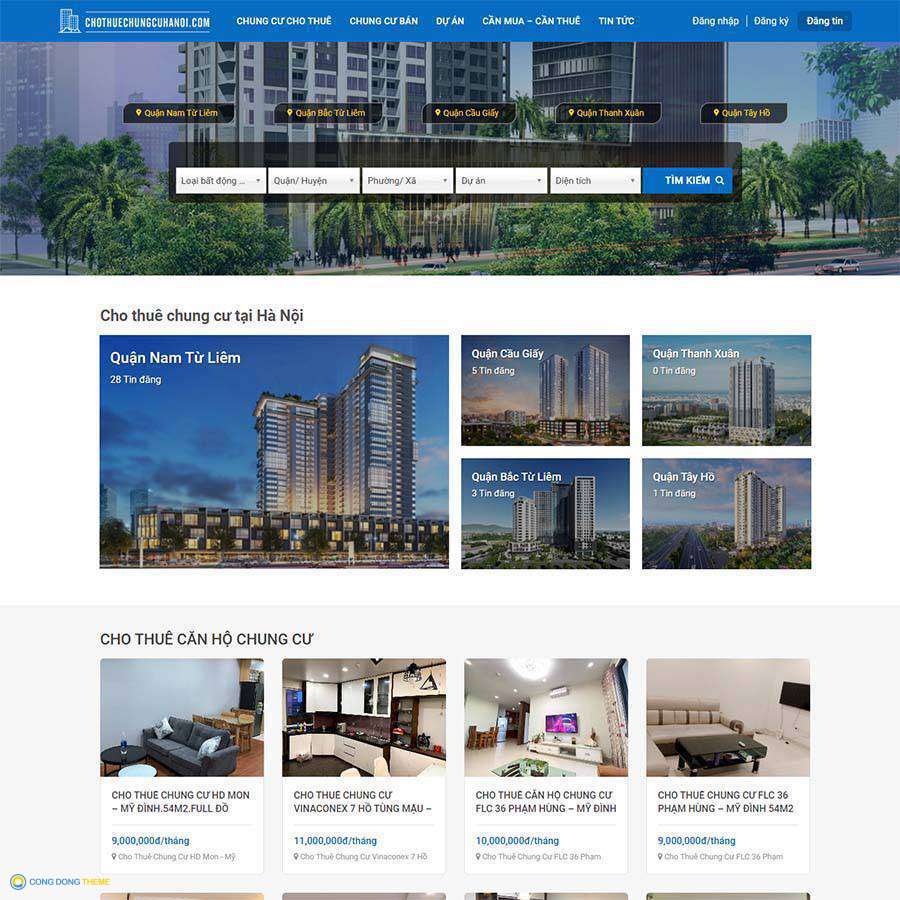 Thiết kế web bất động sản 29 - CDW