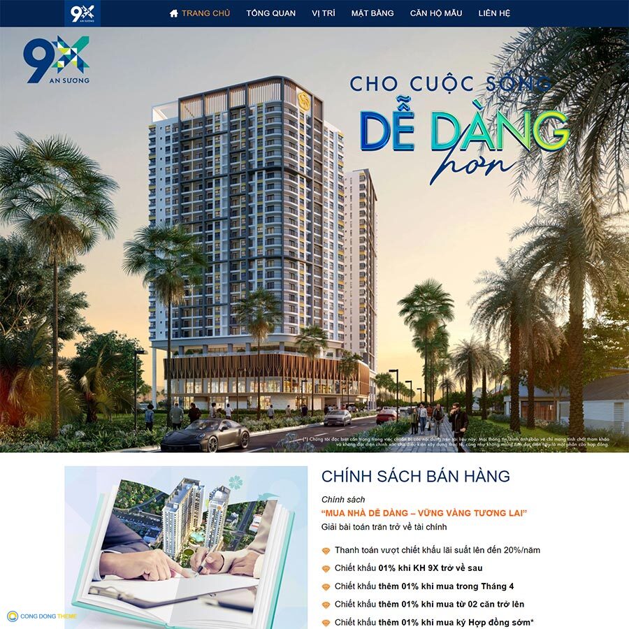 Thiết kế web bất động sản 42 - CDW