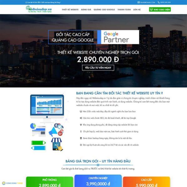 Thiết kế web công ty thiết kế Website 02 - CDW, Công ty, Marketing, Website