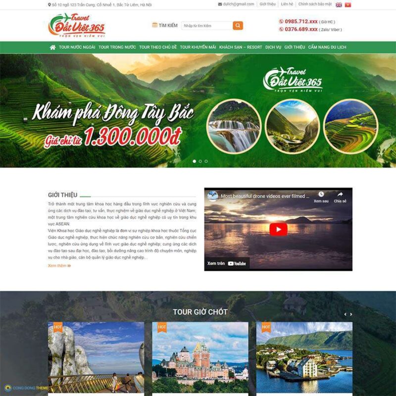 Thiết kế web du lịch 13 - CDW, Du lịch, nghỉ dưỡng, Resort