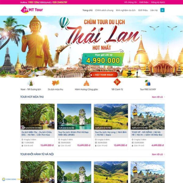 Thiết kế web du lịch 15 - CDW, Du lịch, nghỉ dưỡng, Resort
