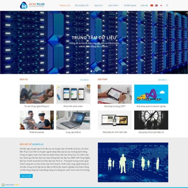 Thiết kế web giới thiệu công ty dịch vụ mạng, CNTT - CDW, Công ty, Dịch vụ mạng, Máy chủ, Sever