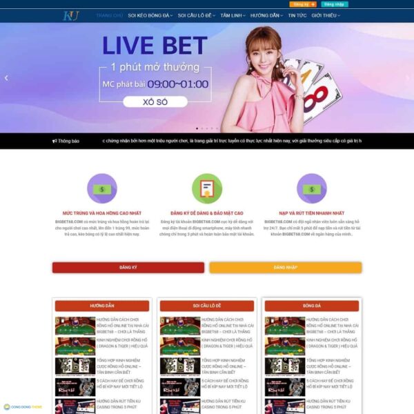 Thiết kế web Kubet, Casino, Poker 04 - CDW, Tin tức, Casino, Giới thiệu, Kubet, Poker