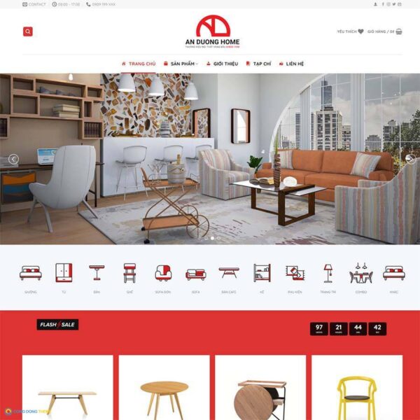 Thiết kế web nội thất 25 - CDW, Bán hàng, Nội thất, Bàn ghế