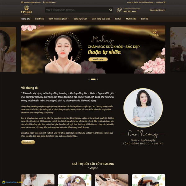 Thiết kế web Spa, làm đẹp 12 - CDW, Làm đẹp, Mỹ phẩm, Spa, Thẩm mỹ