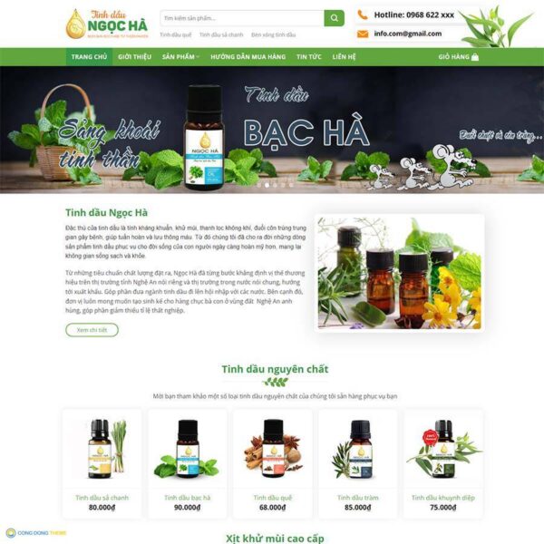 Thiết kế web thực phẩm chức năng 22 - CDW, Bán hàng, Thực phẩm, Dược phẩm, Thực phẩm chức năng, tinh dầu