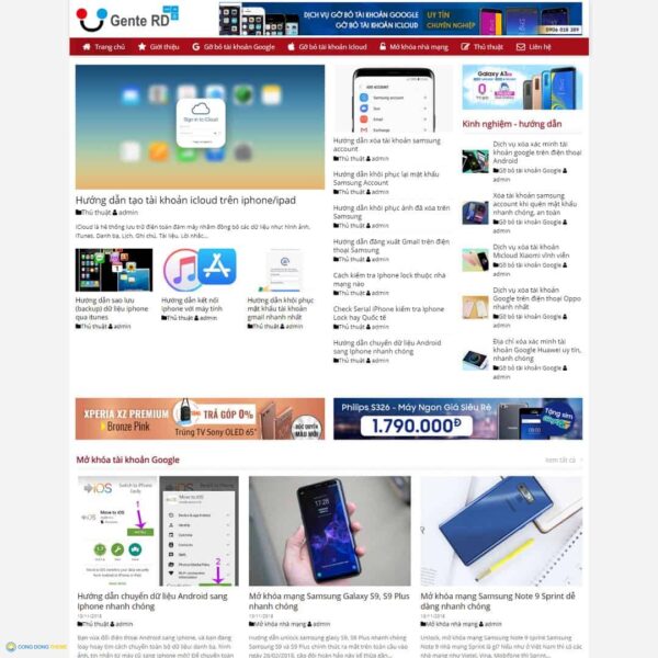 Thiết kế web tin tức 03 - CDW, Tin tức, Dịch vụ, News