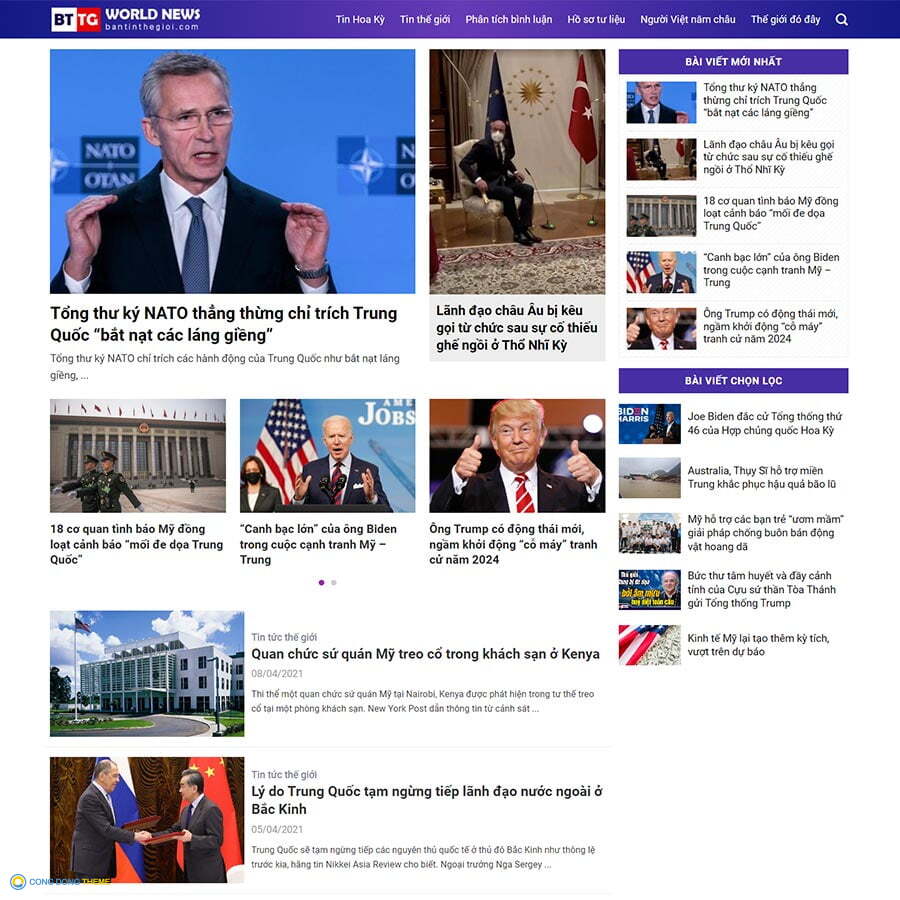 Thiết kế web tin tức 16 - CDW, Tin tức, Báo mới, News, Tin mới