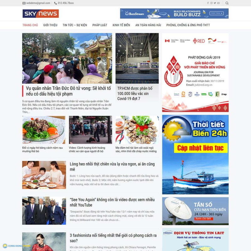 Thiết kế web tin tức 17 - CDW, Tin tức, Bản tin, Báo mới, News, Tin mới