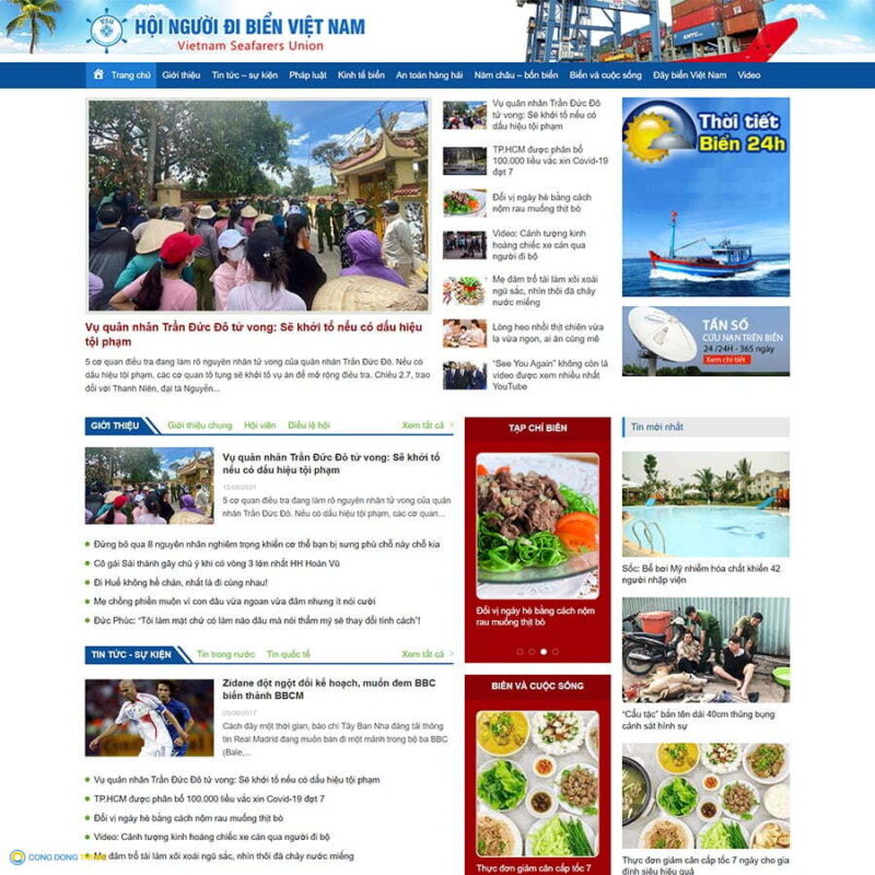Thiết kế web tin tức 22 - CDW, Tin tức, Báo mới, News, Tin mới