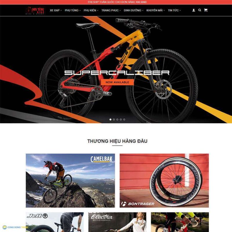 Thiết kế web wordpress bán phụ kiện xe đạp - CDW, Bán hàng, Xe hơi, Phụ kiện, Phụ tùng, Xe đạp