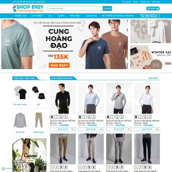 Thiết kế web wordpress bán quần áo, thời trang 04 - CDW, Bán hàng, Quần áo, Shop, Thời trang