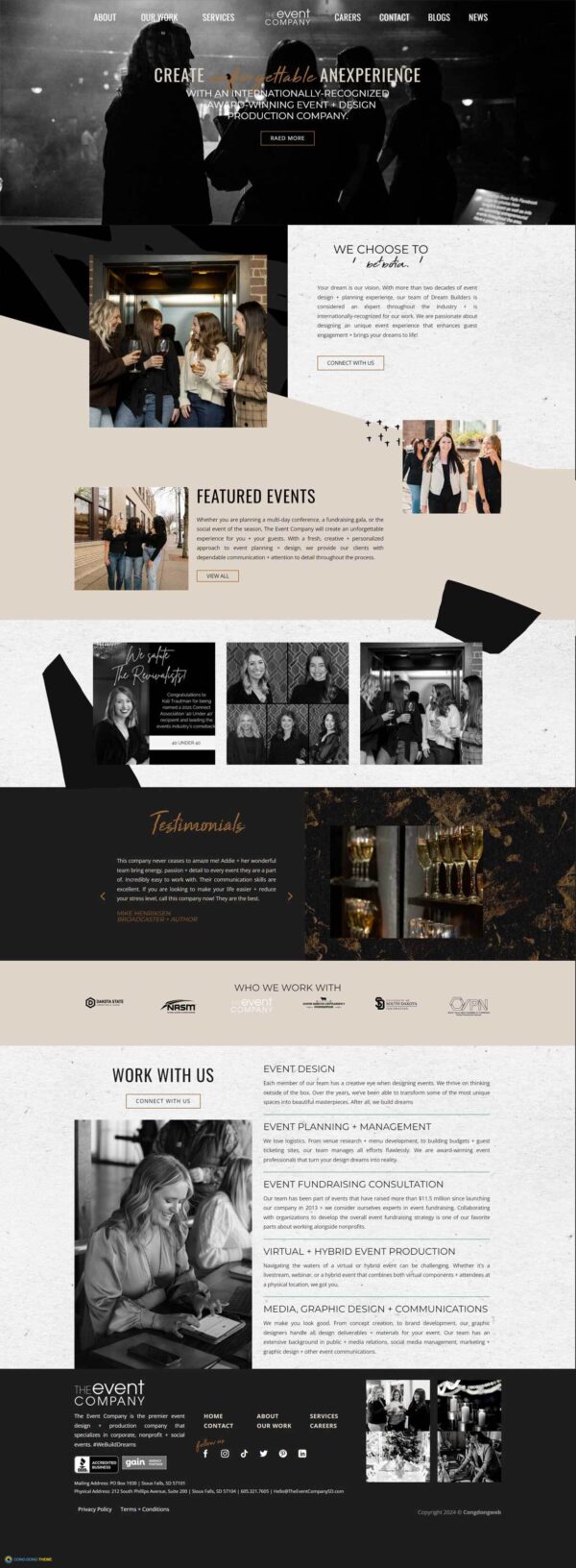 Website-event Cộng Đồng Theme